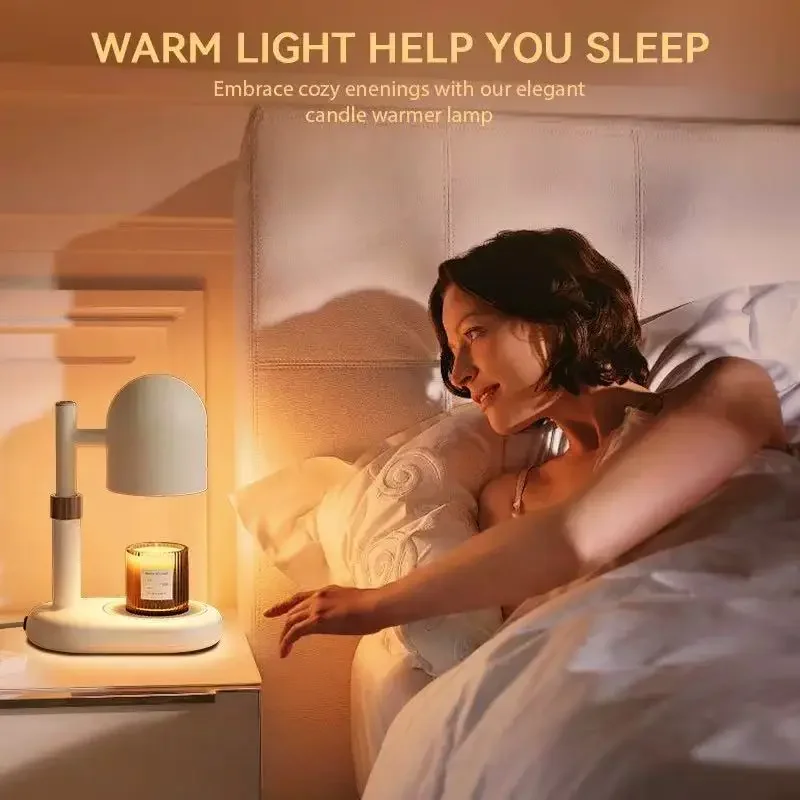 Candle Warmer Lamp Dimmable/ Timer Function Desk Light Safe Candle Table Lamp for Holiday Gift , Practice Yoga, Nice Sleeping Et