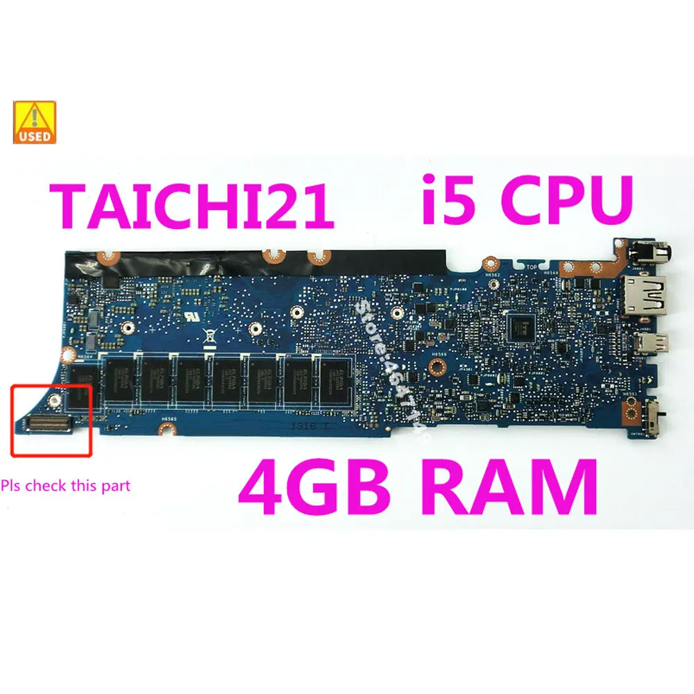 

TAICHI 21 i5 Processor CPU 4GB RAM Mainboard For TAICHI 21A TAICHI 21 Ultrabook Motherboard Test 100% OK NEW HOT Used