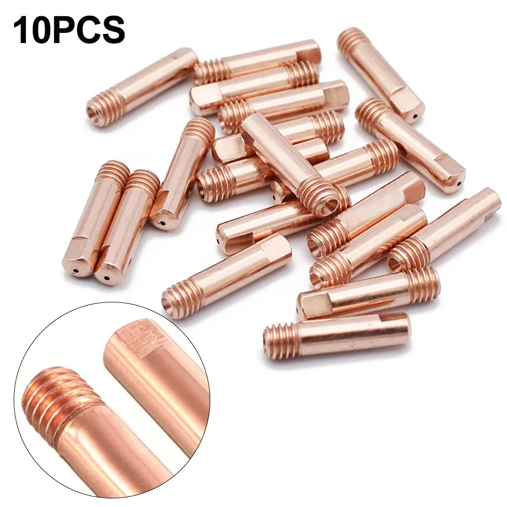 

10pcs MB15 15AK Contact Tip Welding Nozzles M6 Welding Torch Power Nozzle 0.6-mm-1.2mm Gas Shielded Welding Torch Nozzle