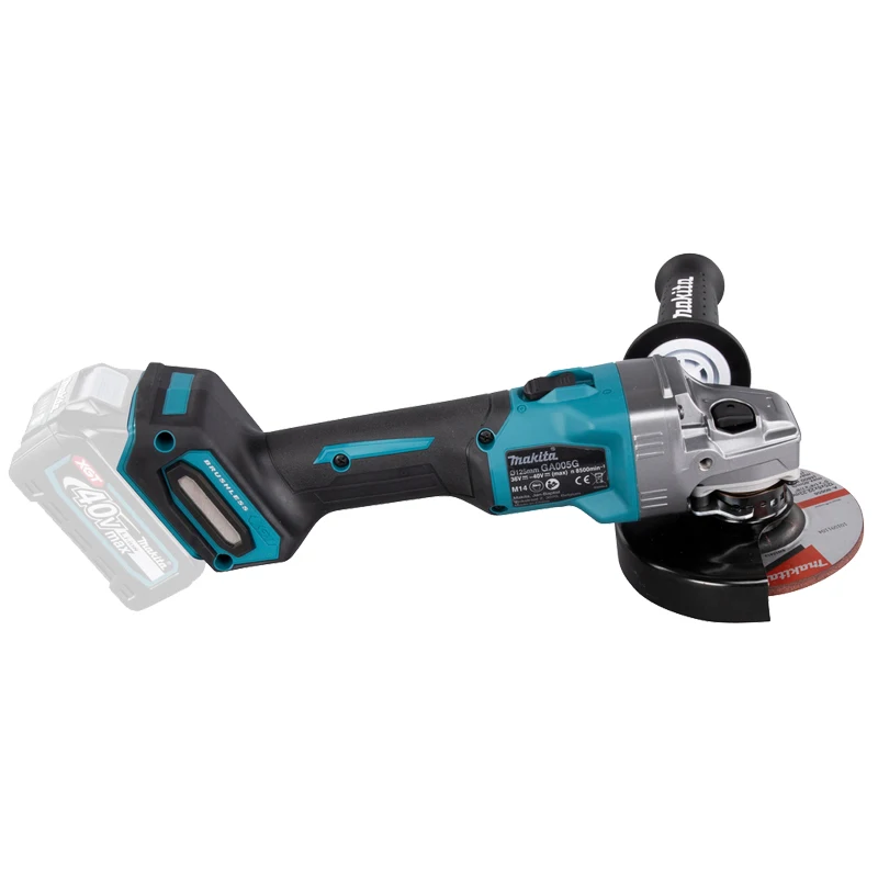 Makita GA005GZ Cordless Angle Grinder Slide Switch 40V Lithium Charged Decoration Grinding Dedicated Power Bare Tool 125MM