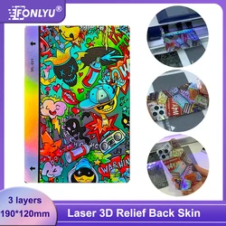 FONLYU Shining 3D Embossed Back Protective Film Phone Back Cover Rear Stickers Skin Cutting Machine For Devia Rockspace Sunshine