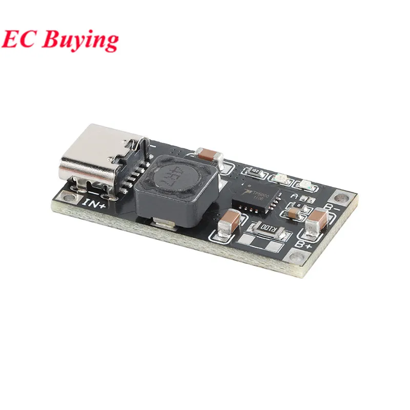 1Pc-10Pcs TP5000 Charging Management Power Supply Module Board 4.2V/3.6V 1A Single and Double Lithium Batteries TYPE-C Interface