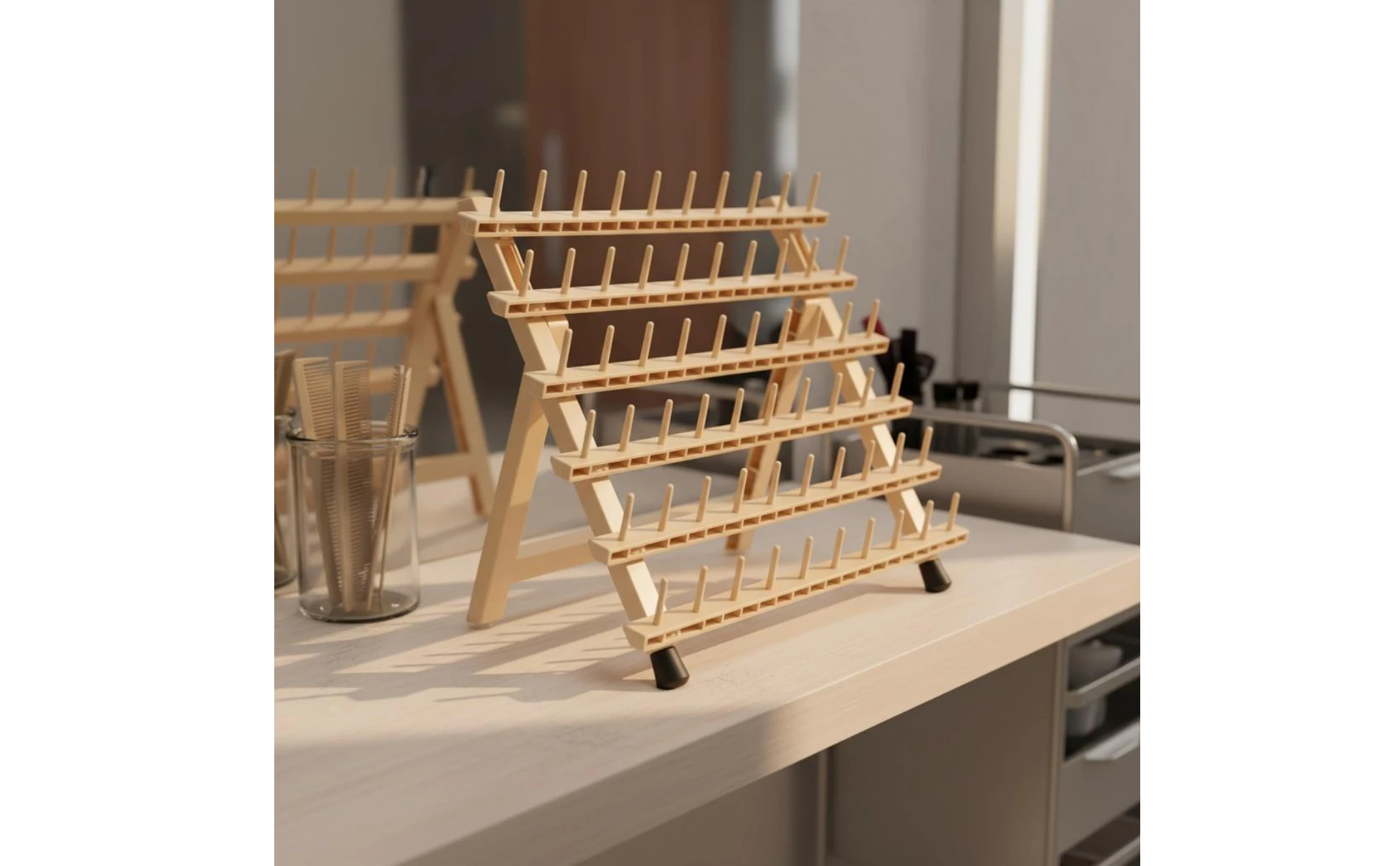 Hair Braiding Rack Freestanding Braiding Rack Braid Stand Tabletop Hair Extension Holder Large Capacity for Floor