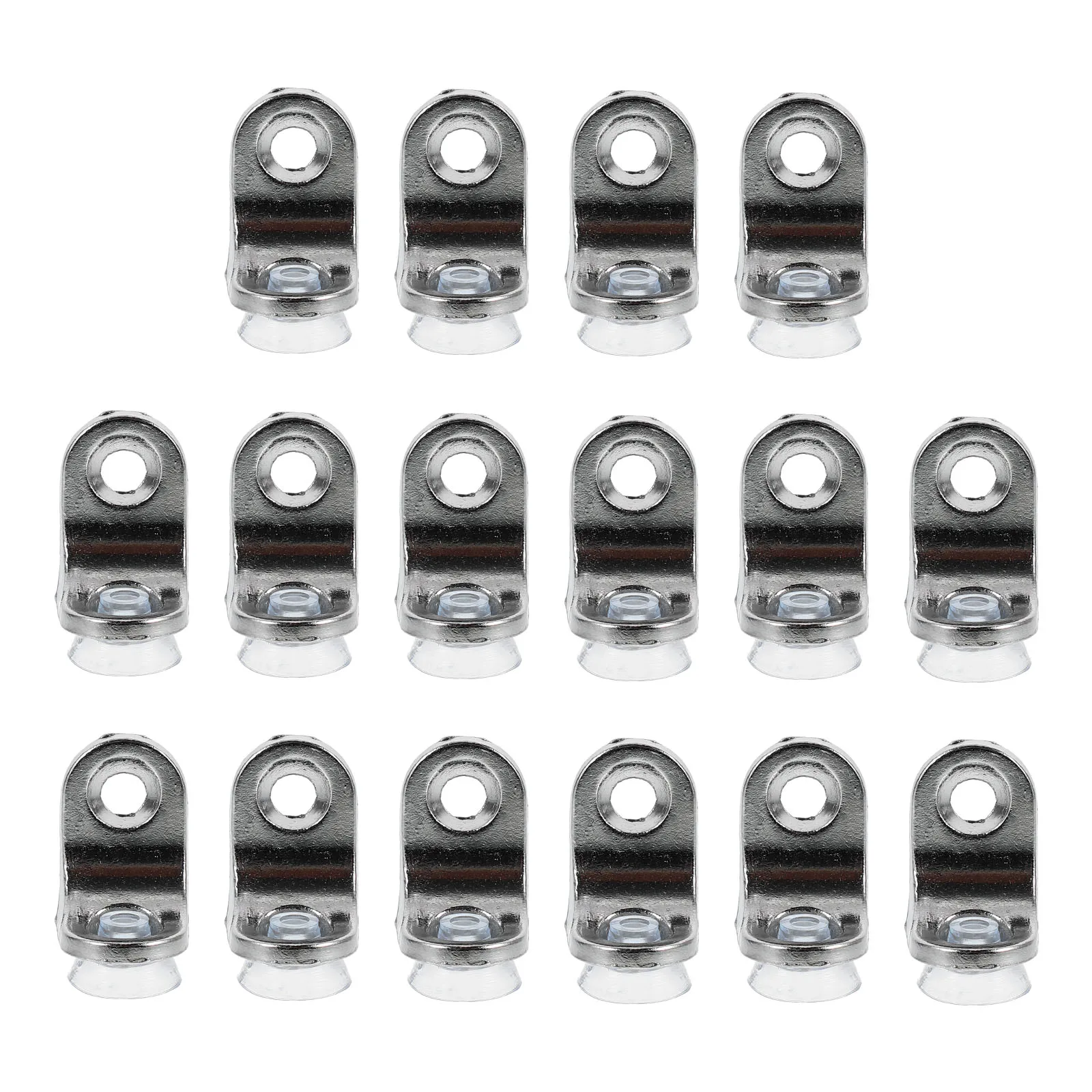 

16pcs Zinc Alloy Shelf Support Heavy Duty Cabinet Clips Plate Brackets Bookcase Wardrobe Furniture Glass Clamp Layer Board Fixed