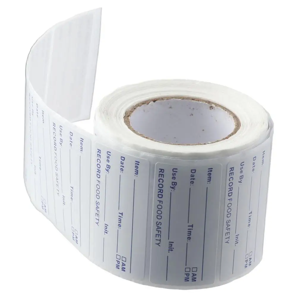 Self-Adhesive Removable Freezer Food Labels- Easy Clean Leaves No Residue- Cooler Food Storage Freezer Stickers Plastic Paper