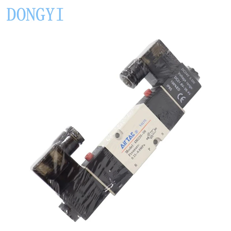 Solenoid Valve 4M 4M110-M5/06 4M210-08/06 4M310-08/10 4M120-M5/06 4M220-06/08 4M320-08/10 AC220V DC24V