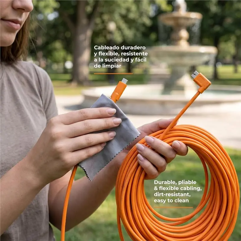 A93PHOT! Right Angle USB-C To Micro-B 3.0 Cable, 15 Foot Length