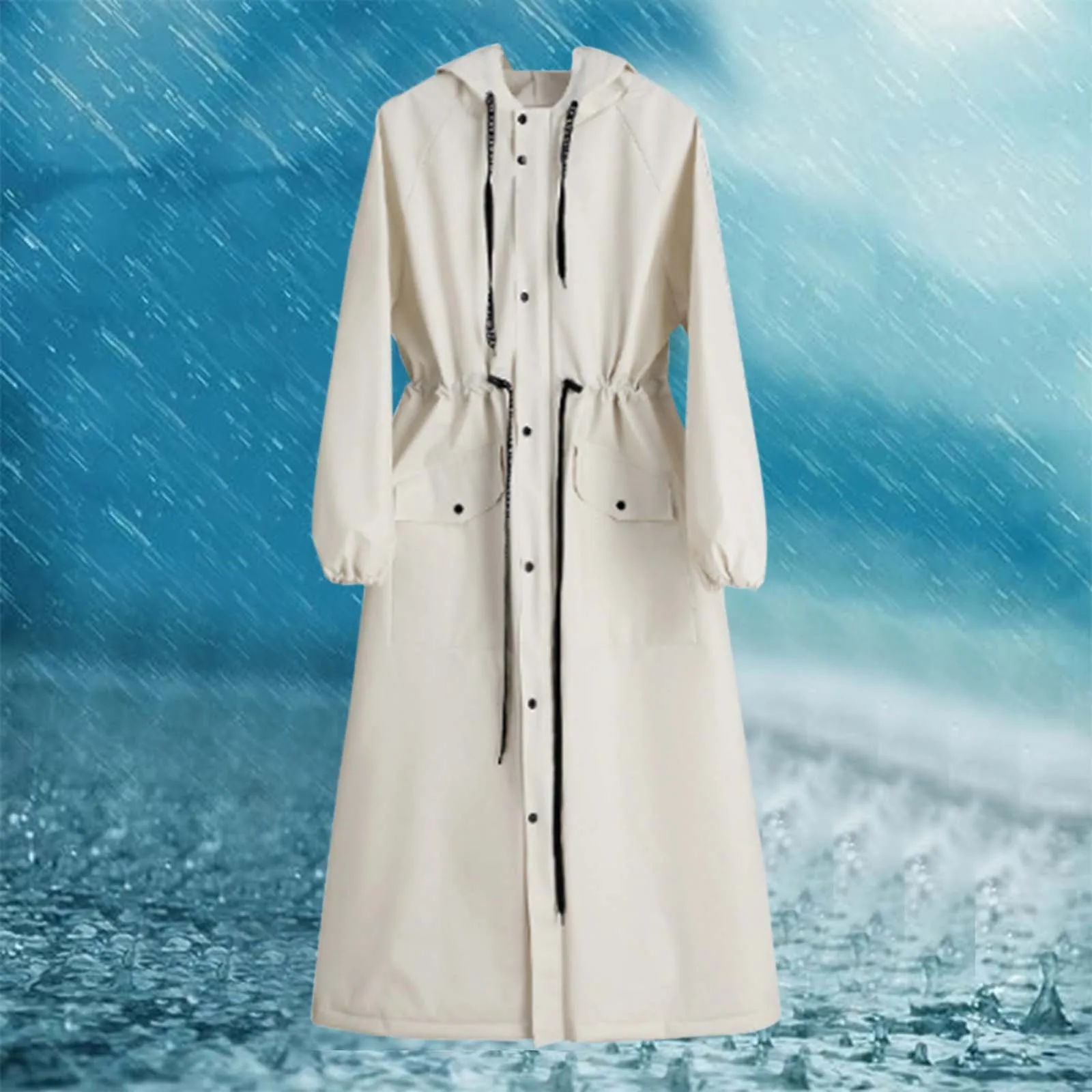 Imperméable à capuche imperméable pour adultes, poncho de randonnée en plein air, vêtements de pluie, long, tourisme, vélo, marche