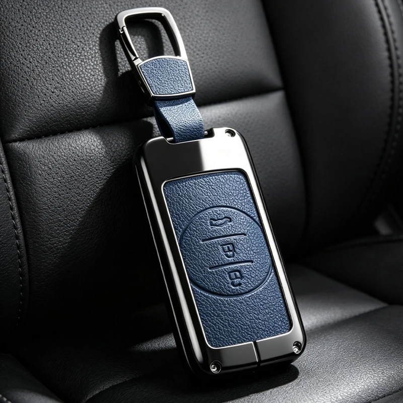 Car Smart Remote Key Case Cover for Chery Tiggo 4 5X 7 Pro 8 Exeed Txl Tx Lx Metal Leather Protector Holder Shell Accessories