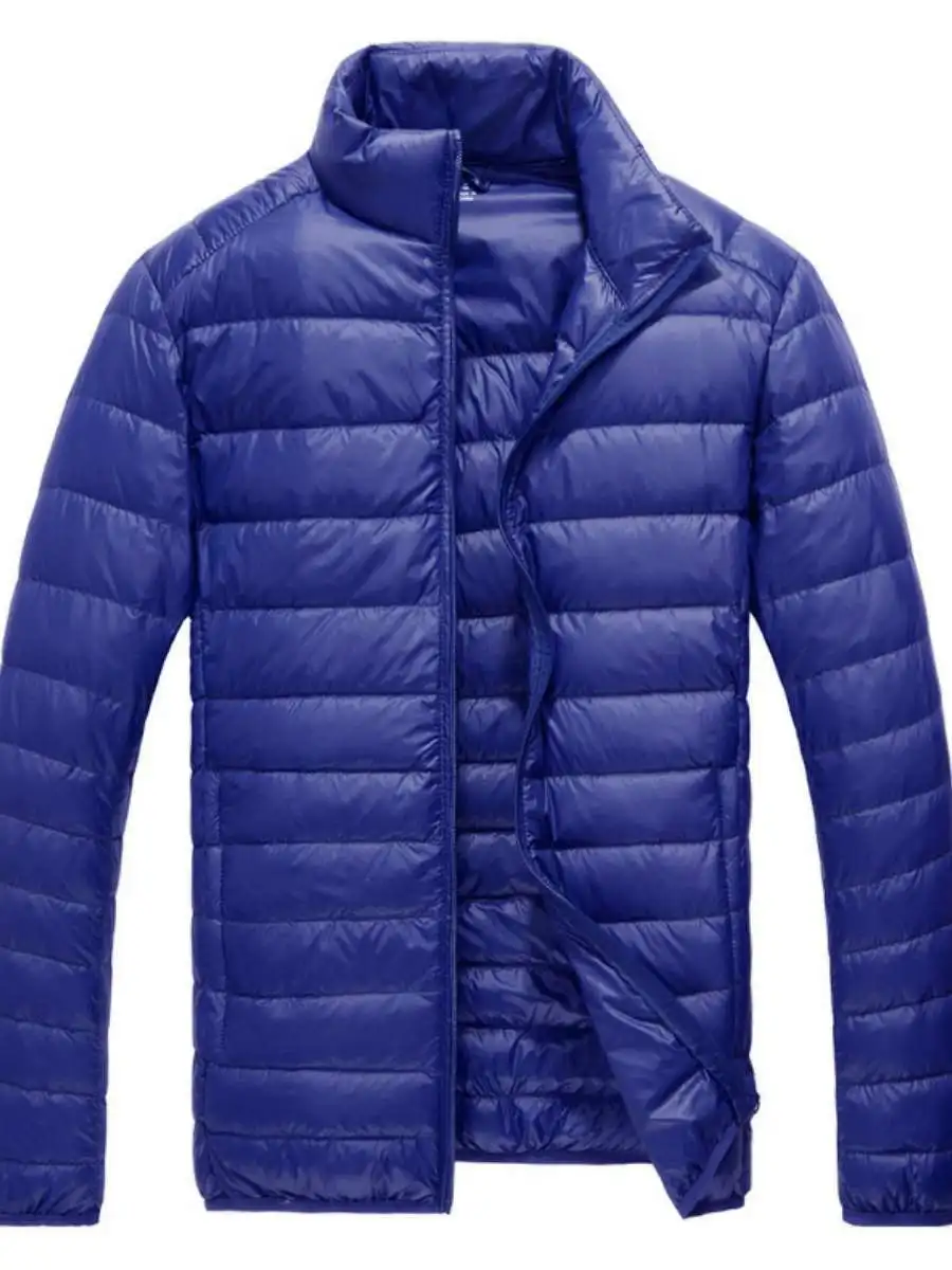 

Мужская легкая приталенная куртка с воротником-стойкой, разноцветная, большого размера, простой, теплый цвет, YR, повседневная, из полиэстера...