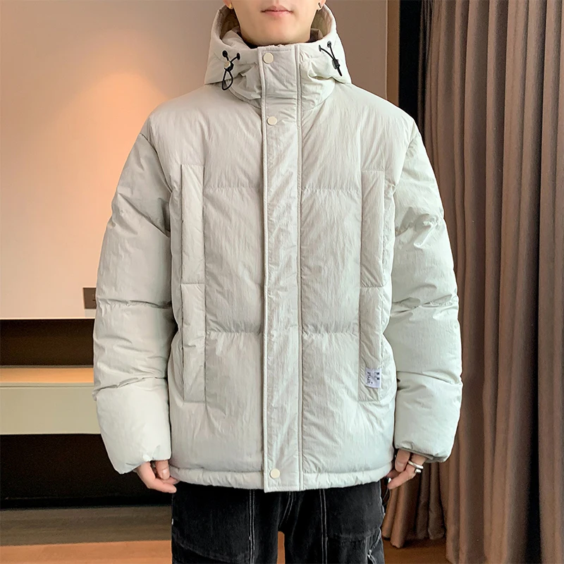 New Bread Cotton-Padded Jackets 2023 Autumn Winter Men\'s Casual Solid Thicken Parkas Outwear Windproof Warm Hooded WADDED JACKET
