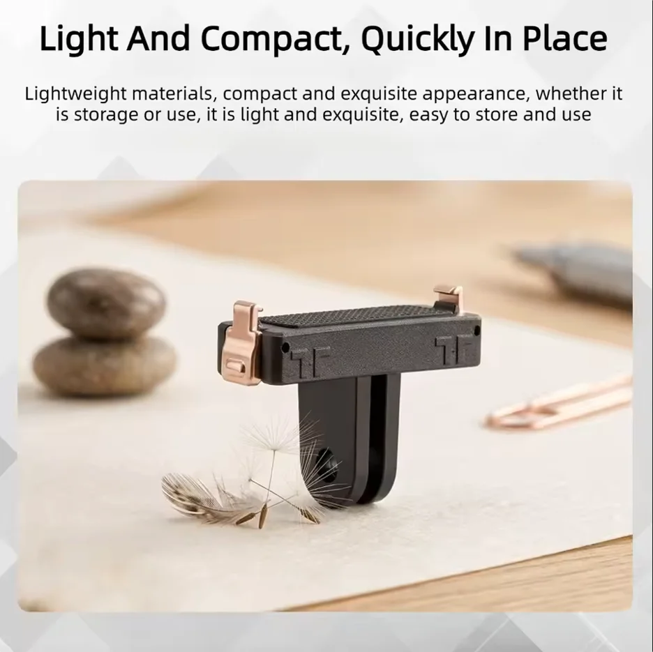 For DJI Osmo Nano/Action 6 Two-Claw Magnetic Quick Release Base Mount Insta360 Go Ultra/Ace Pro 2/X4 Air/DJI Osmo Action 3 4 5
