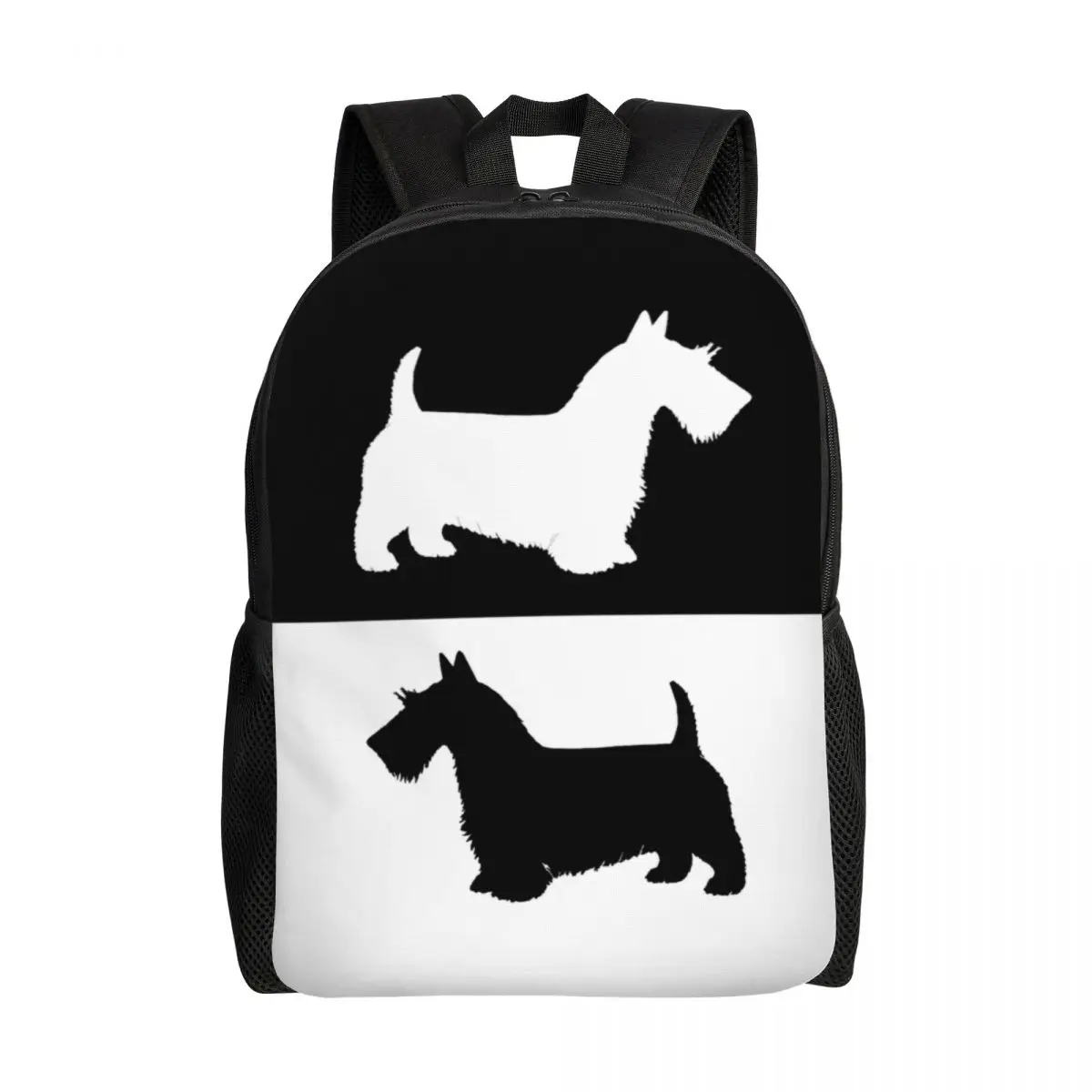 Mochila Scottish Terrier Laptop para mulheres e homens, Bookbag para escola, estudante universitário, Scottie Dog Bags, moda