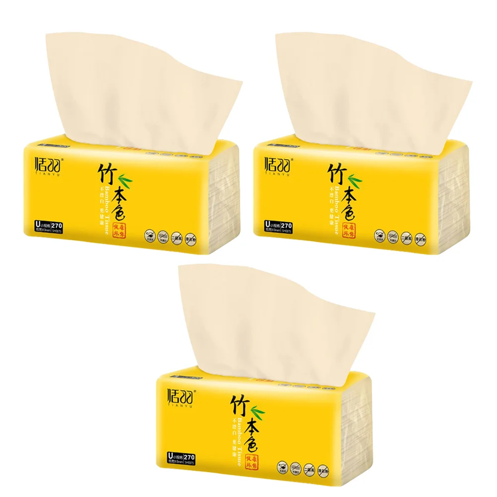 

3 Bags Disposable Makeup Removal Water Tissue 100 Refrigerant 20 Pack Tissues/wipes Napkin Paper