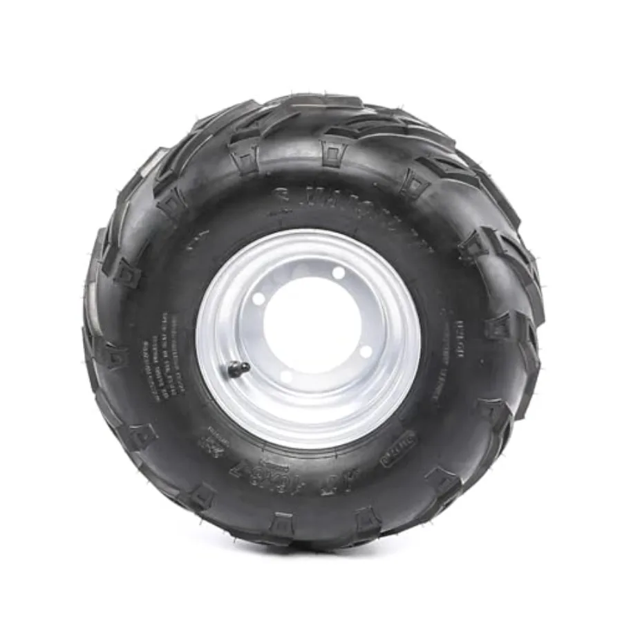 

4 Stud GoKart 16x87 Tire with Rim Wheel 7 Inch Diameter 78mm Spacing 16x8x7 16x8.007 for Go Kart ATV Quad Riding Mower Taotao C