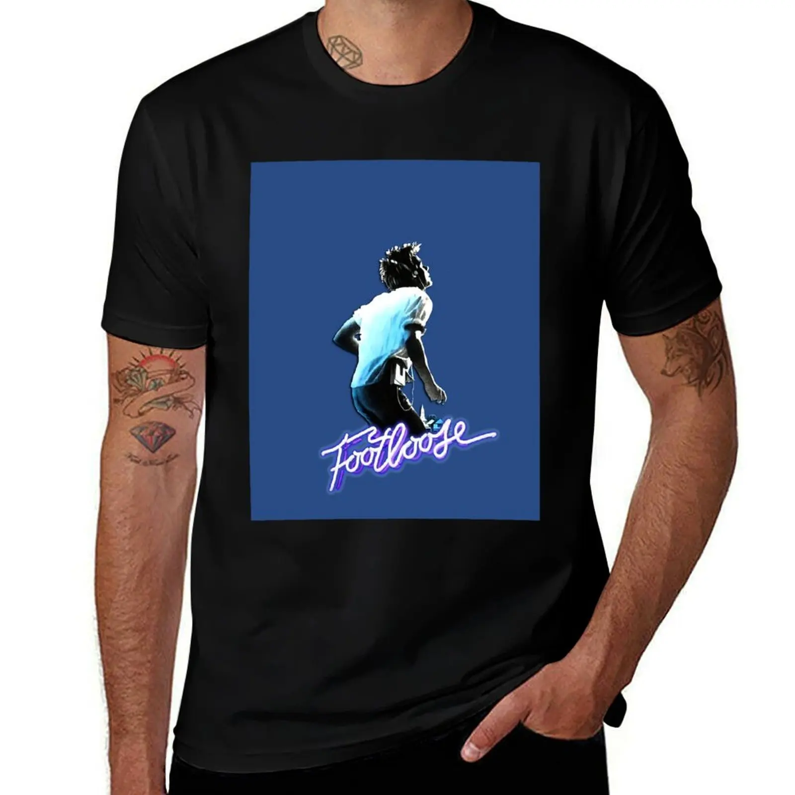 

Footloose T-Shirt hippie clothes man clothes blue lock luxury clothes men
