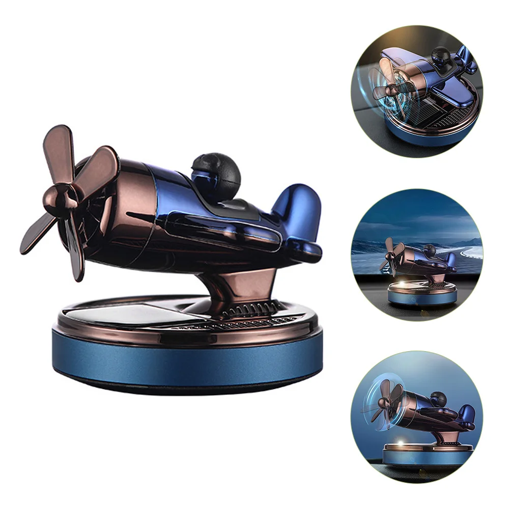 Deodorante per auto Diffusore per aerei solari Elegante elica solare Aromaterapia Decorazione interna per auto Purificatore d'aria Auto