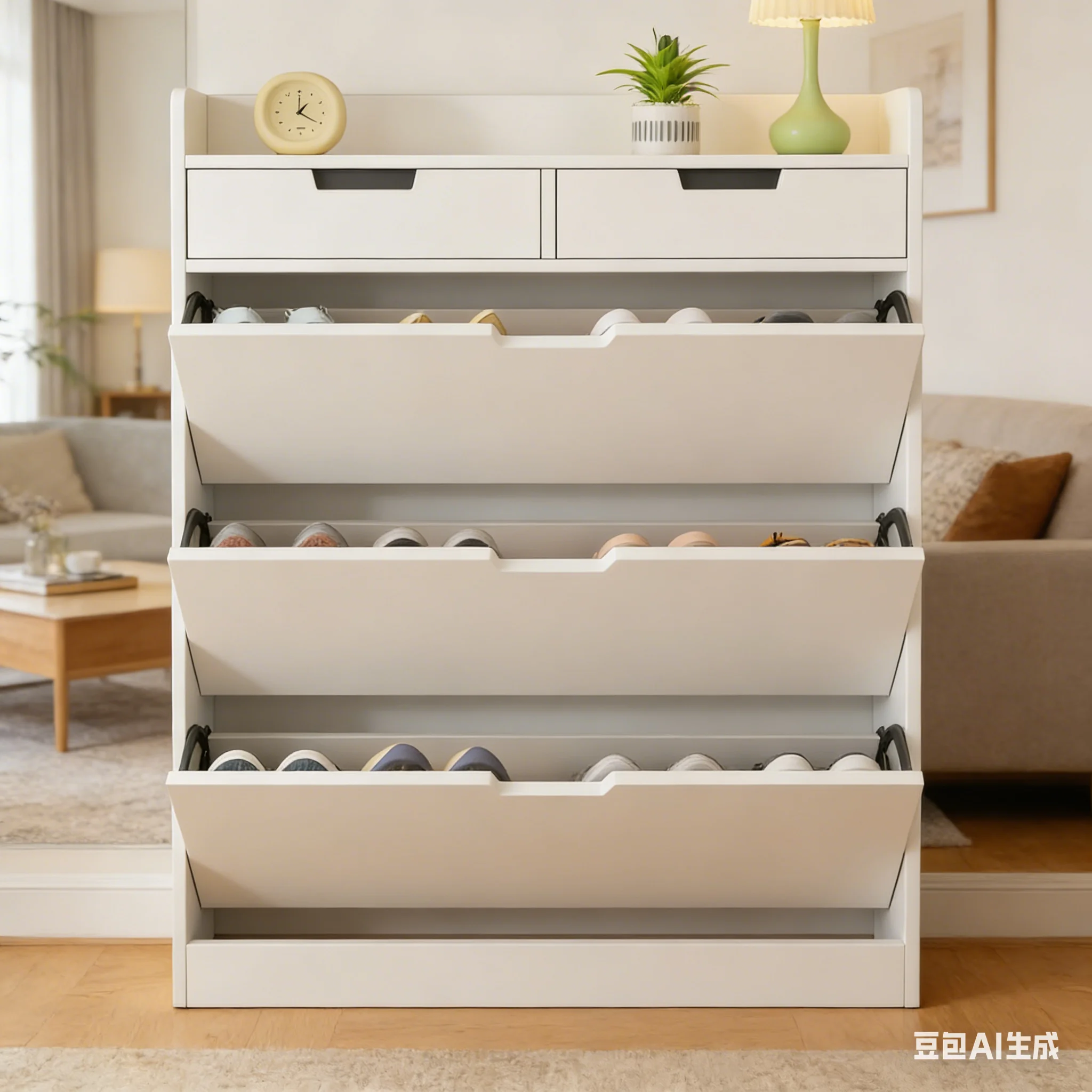 

Многоярусная полка для обуви AOLIVIYA, шкаф для обуви, для прихожей, коридора, гостиной, большой вместимости, классический дизайн A905174