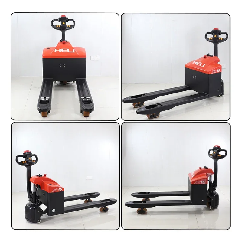 China Fabriek Directe Verkoop 1.5t 2T Elektrische Pallet Truck/Lopen Volledig Elektrische Vorkheftruck 1500 Kg 2000 Kg