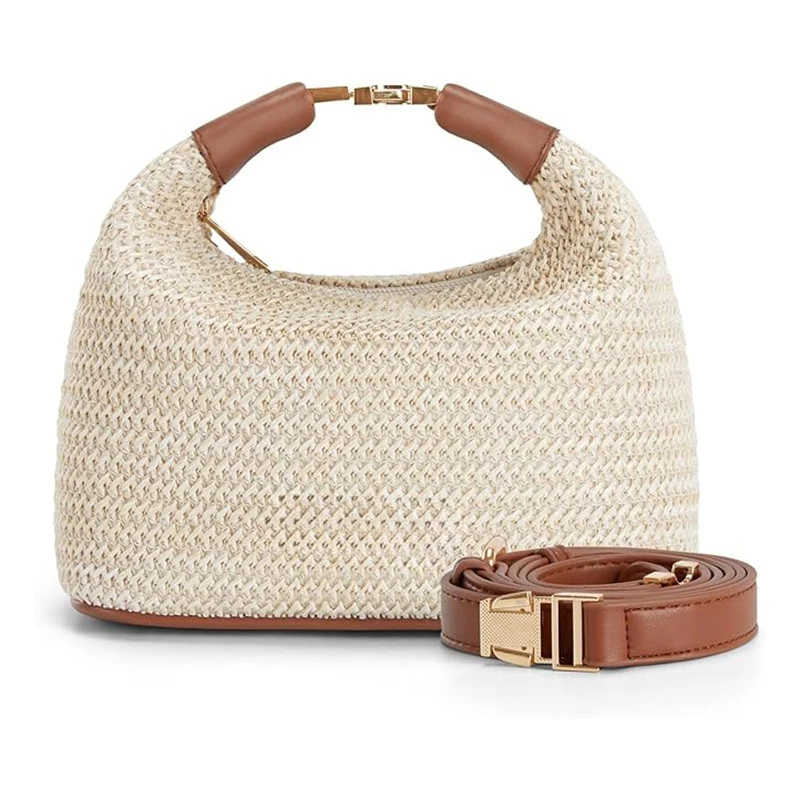 

Handheld fashionable bag for women, simple and casual, versatile straw woven shoulder bag, crossbody bag