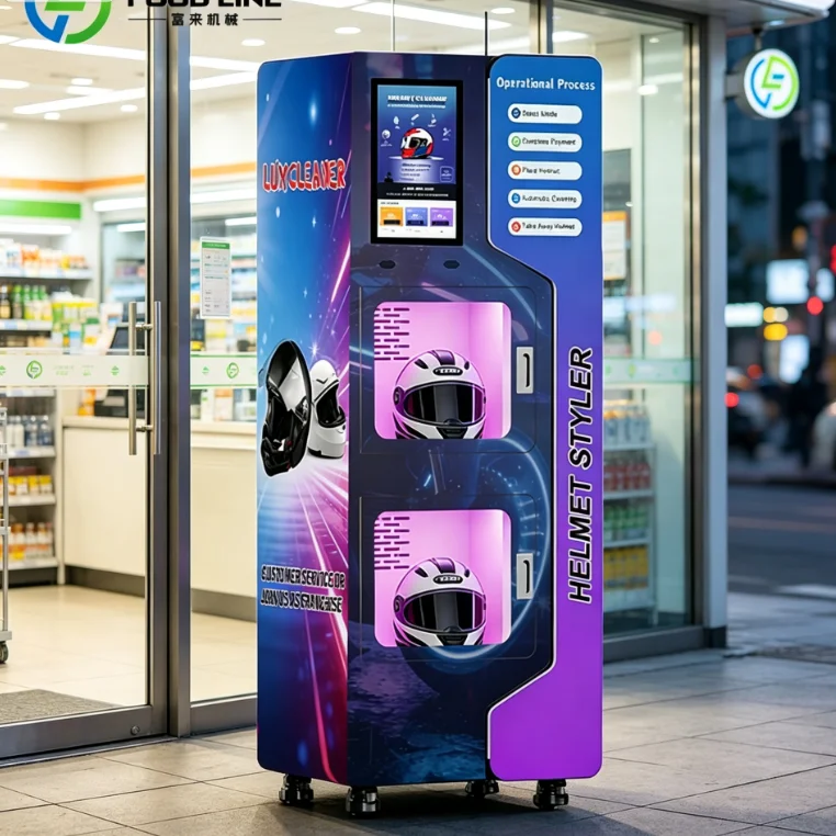 Card Payment Supported Helmet Cleaning Vending Machine for Scenic Spot Helmet Cleaning Vending Machine