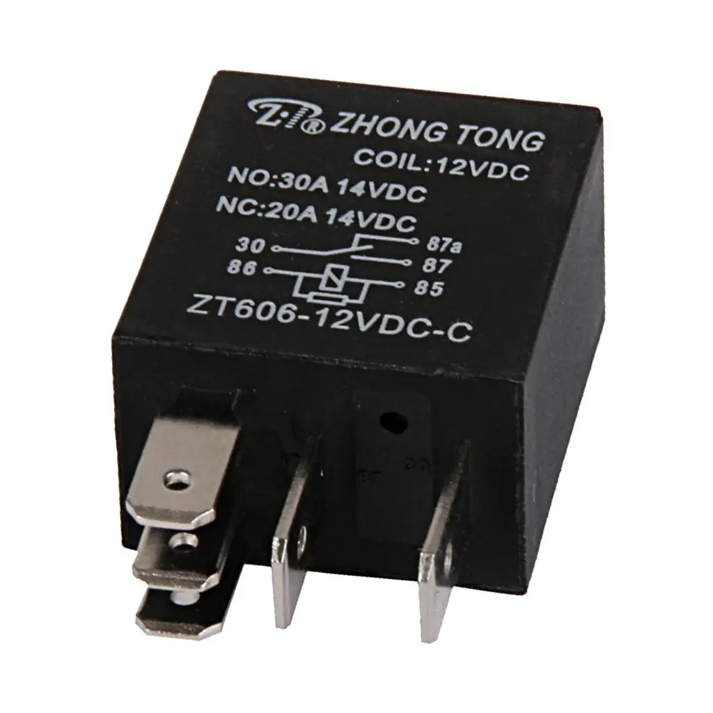 Car Truck Auto Automotive DC 12V 20A/30A AMP SPDT Relay Relays 5 Pin 5P High 40A coil capacity