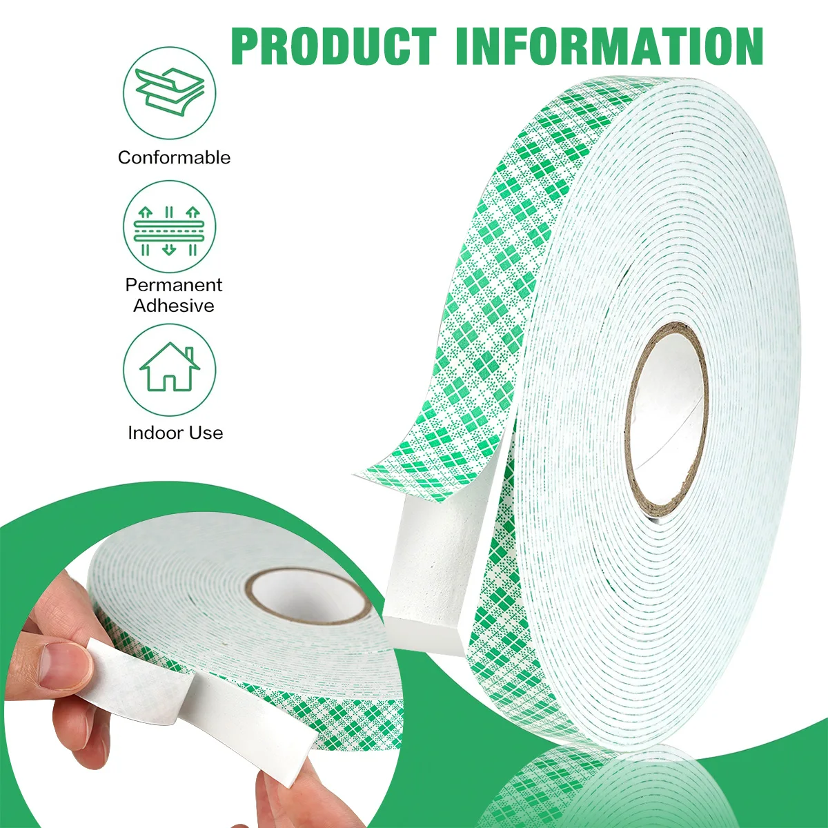 Strong Foam Double-Sided Adhesive Non-Trace High Viscosity Tape High Temperature Resistant Waterproof Adhesive Tape