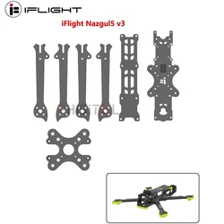 Original iFlight Nazgul5 V3 FPV Frame Replacement Part for camera side plates/middle/top plate/bottom plate/arms