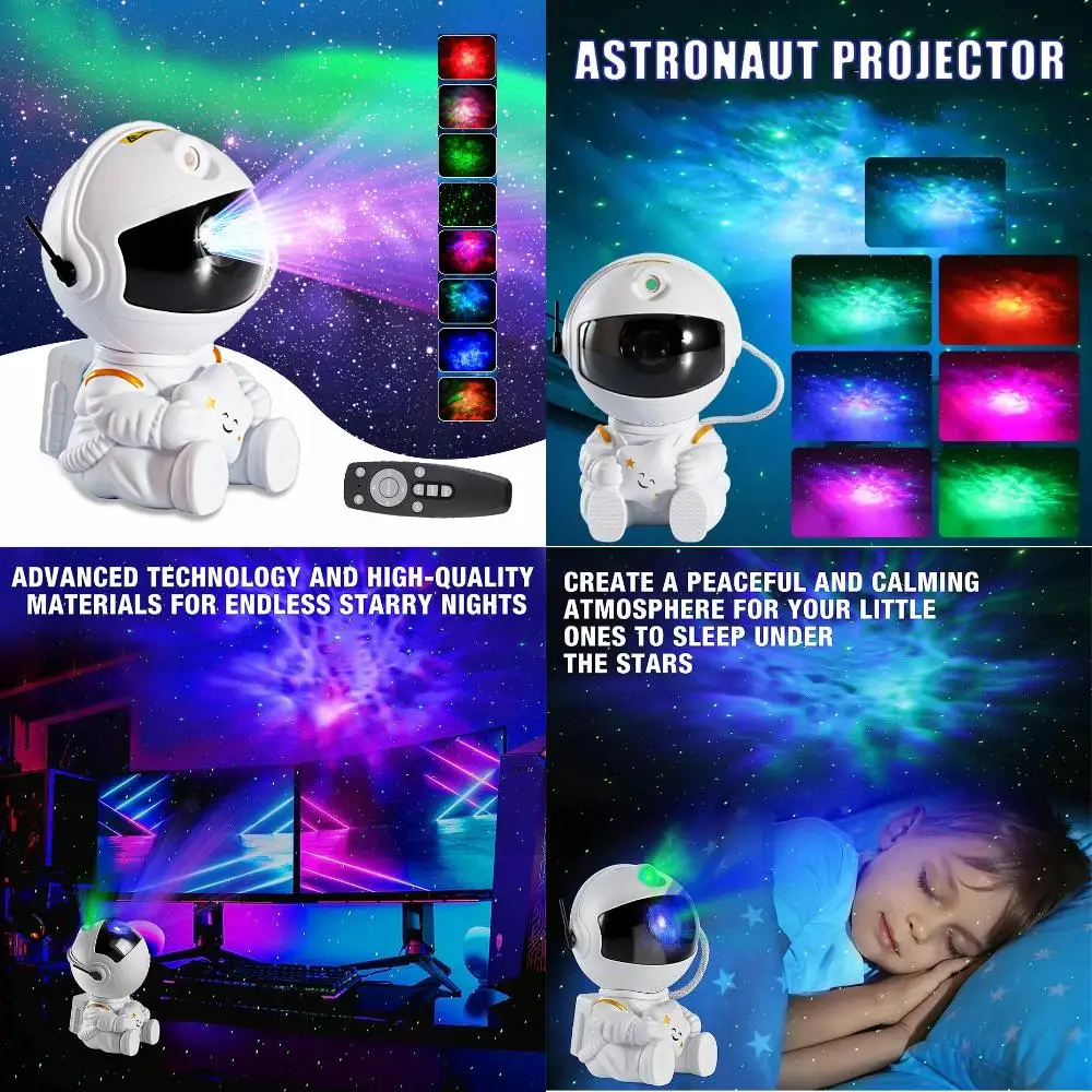 AstronsomLED-Veilleuse avec budgétaire d'étoiles, veilleuses Takghoul arc-en-ciel, lumières à piles, lampe de chambre, cadeau parfait