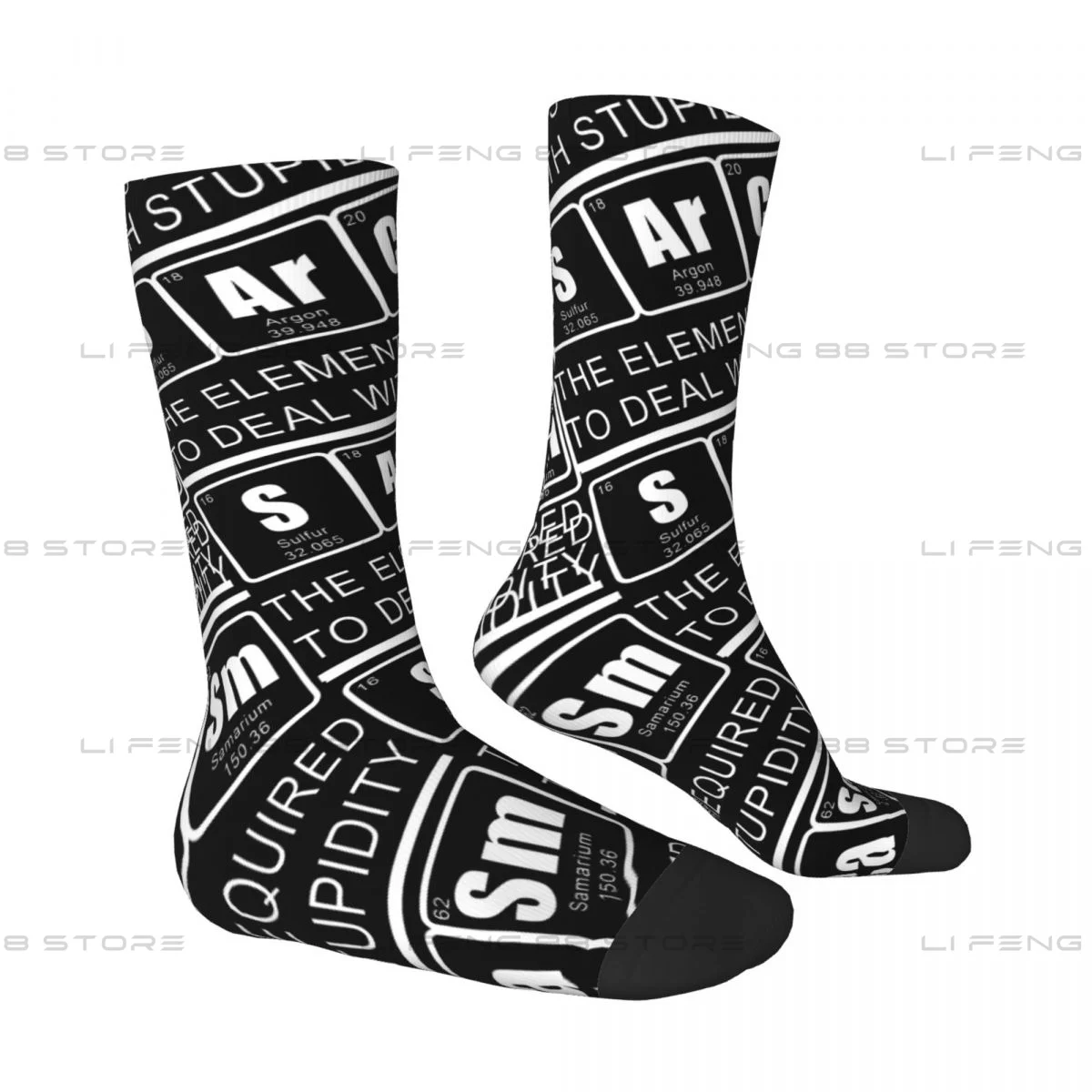 Periodic Table Sarcasm Elements Periodic Table Chemist Men Women Socks Outdoor Novelty Spring Summer Autumn Winter Stockings