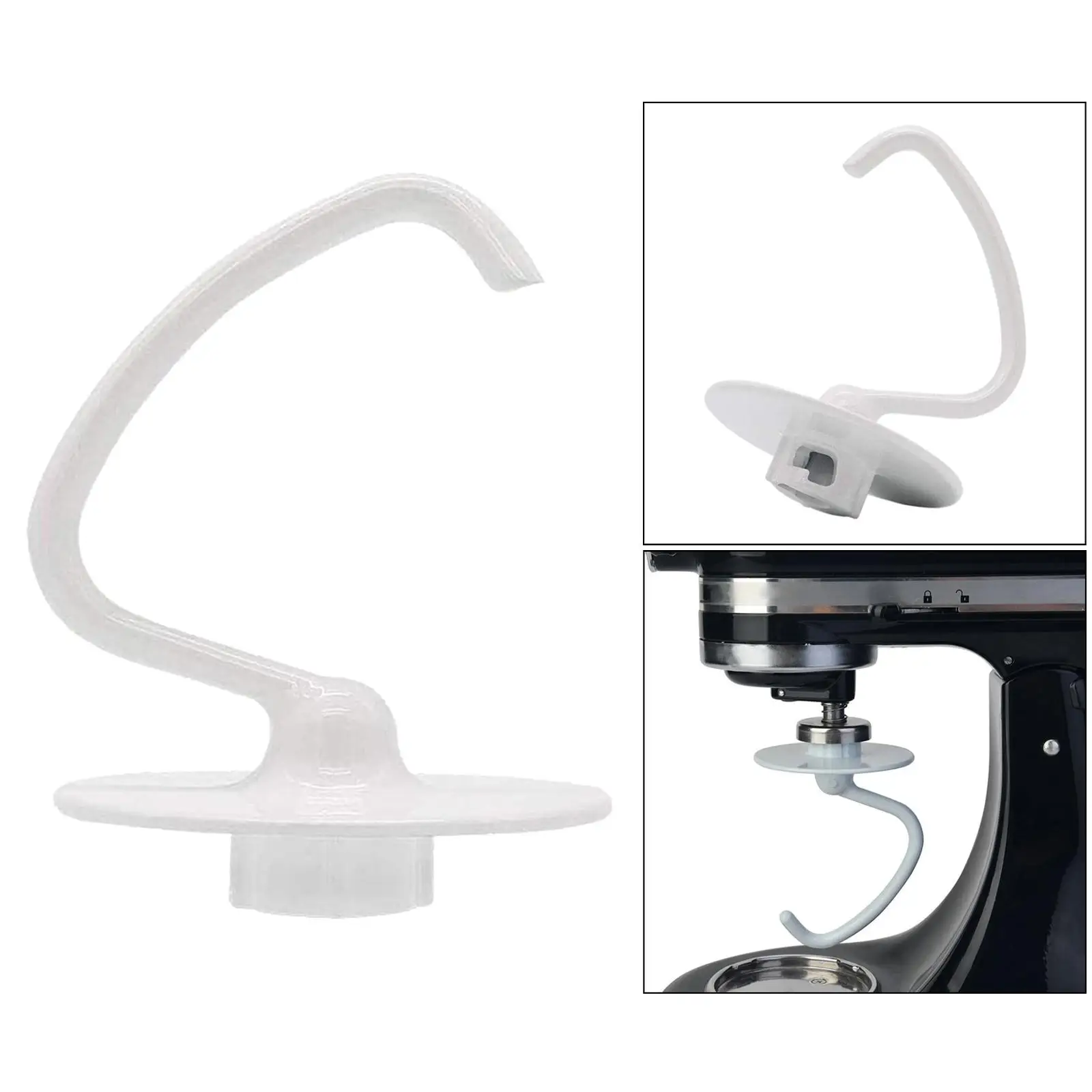 1pc Premium K45DH Anti-stick Dough Hook for 4.5 QT Stand Mixers