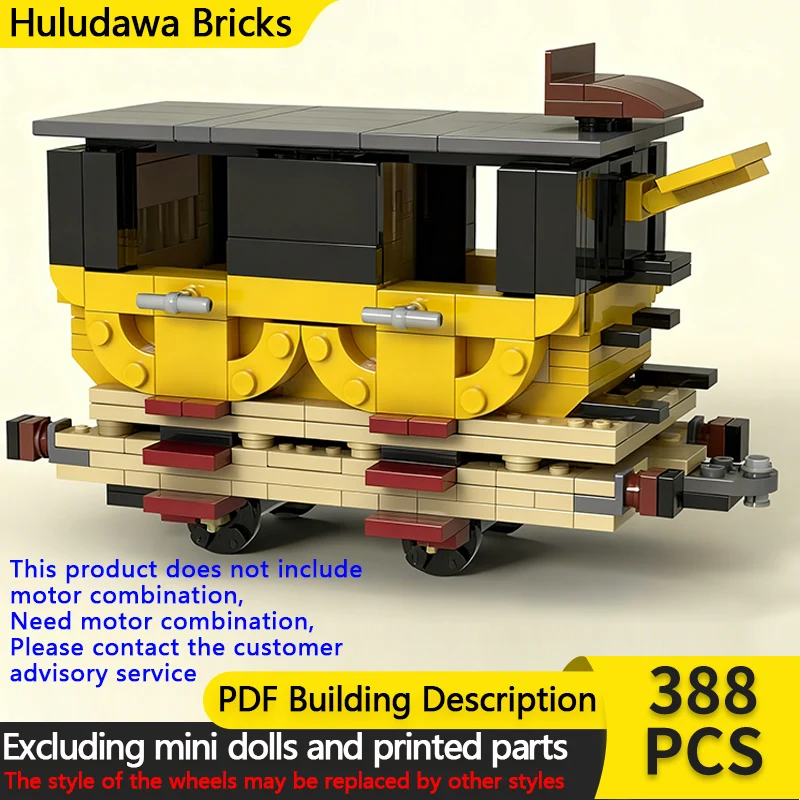 

Модель городской автомобиль MOC, строительные кирпичи, первый класс, пассажирский поезд, автомобиль, модульная технология, детские праздничные подарки, сборка игрушек, костюм
