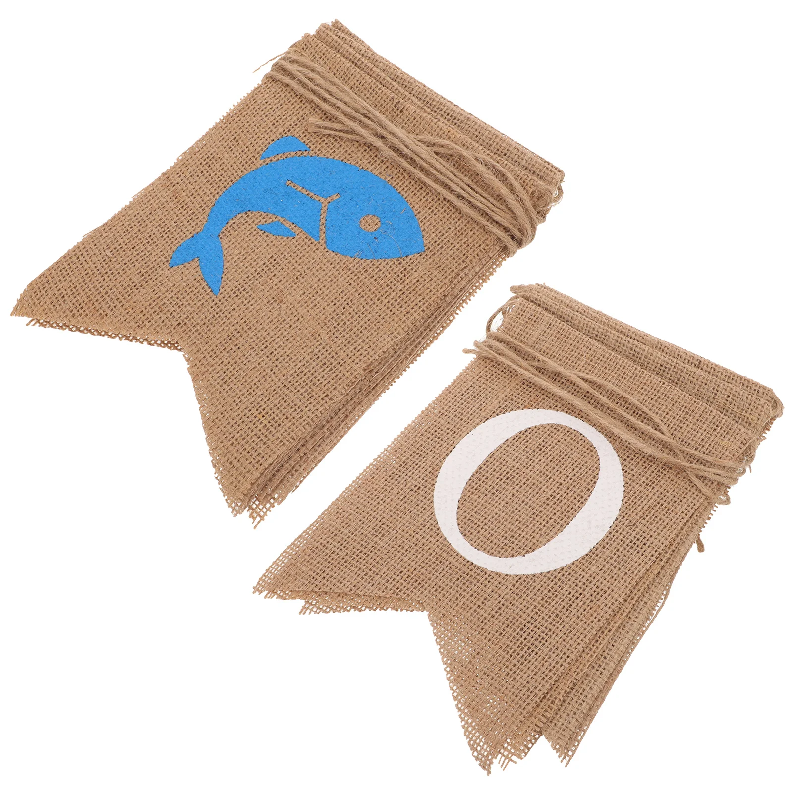 

Burlap Banner Dovetail Swallowtail Flag Retire Party Decor Fish Ally Retired Bunting Linen Banner Wall Window Hanging