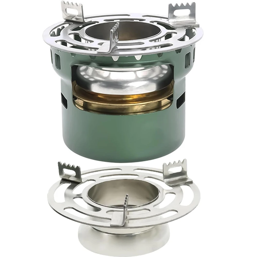 Mini Alcohol Stove Spirit Burner with Pot Stand, Portable Camping Stove,Outdoor Camping Burner for BBQ Cooking Picnic view 4