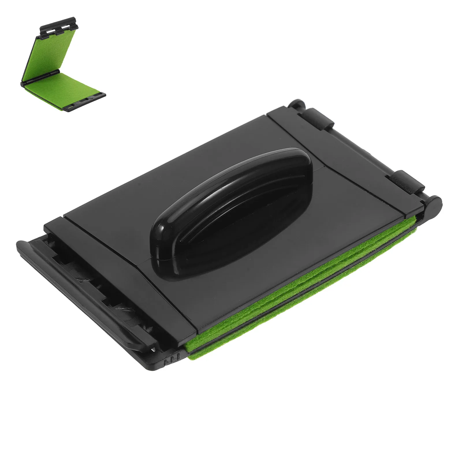 Ferramenta de Limpeza para Cordas de Guitarra e Baixo com Almofadas de Microfibra Verdes Substituíveis para Guitarra, Baixo, Ukulele, Banjo e Mandolim