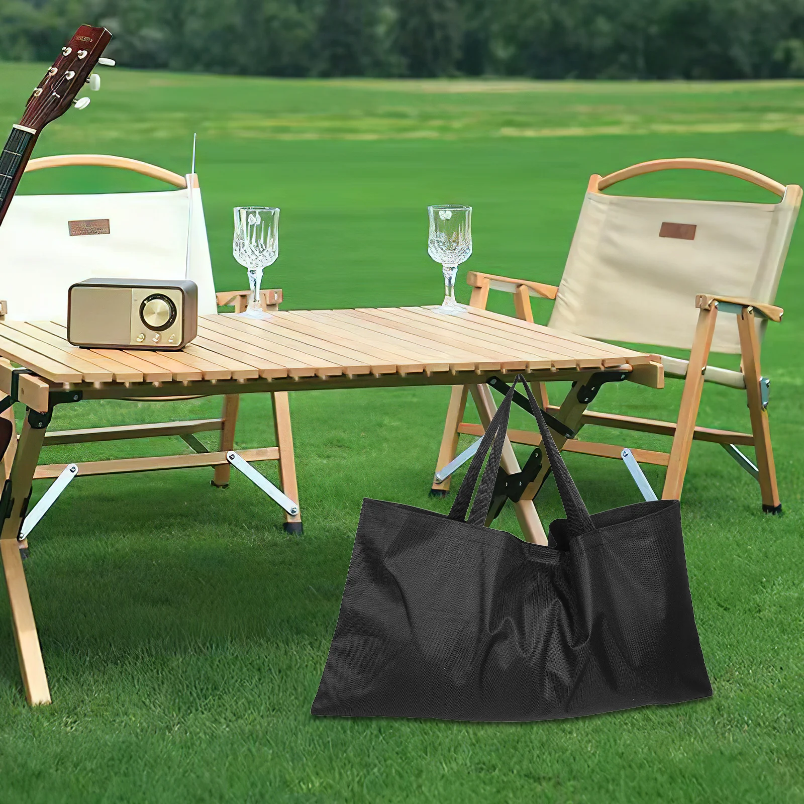 

Portable Oxford Cloth Bbq Storage Bag Foldable Barbecue Tool Organizer Outdoor Grill Accessories Storage Camping Picnic