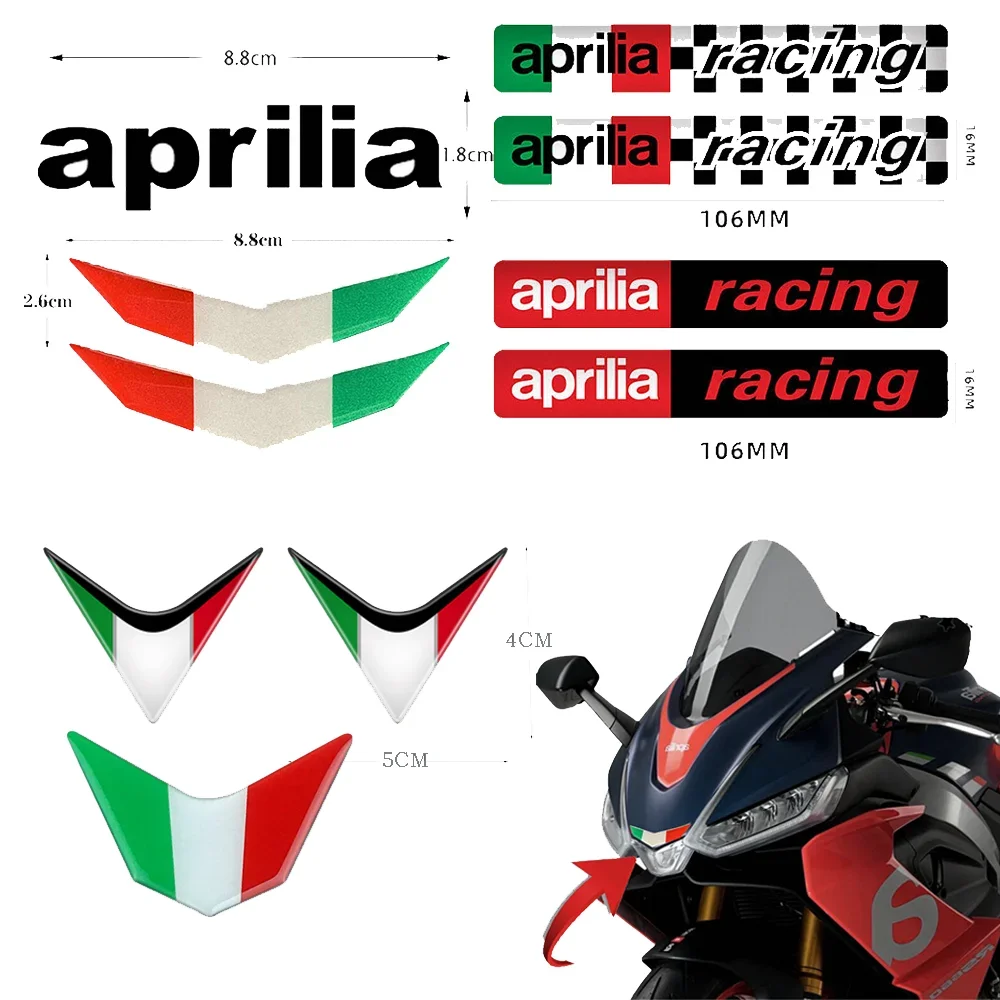 .For Aprilia Stickers Motorcycle Accessories Tuono Shiver Factory GPR SR GT RS RS660 RSV4 RS4 V4 1100 900 750 660 457 150 125 50