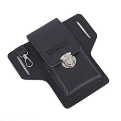 Two Style PU Leather Waist Bag Cellphone Loop Holster Belt Case Wallet Phone Pouch With Hook