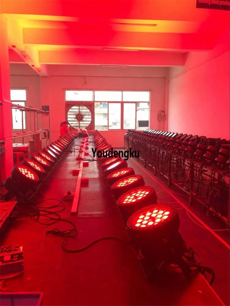 

2 pieces IP65 18*10W RGBW 4 in 1 LED outdoor par can light waterproof LED par disco DJ light