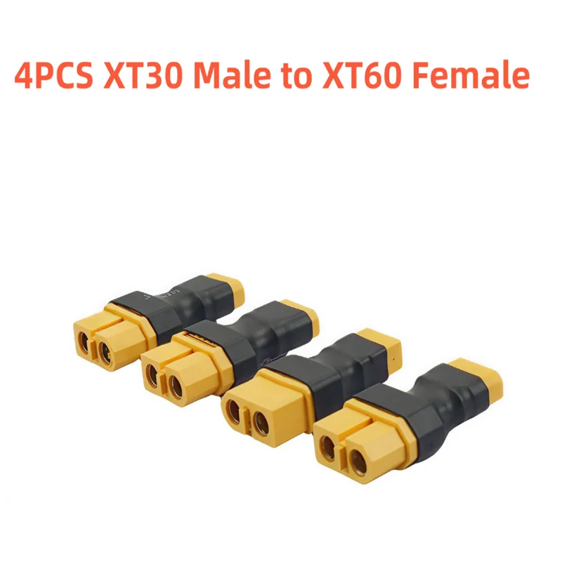 4PCS XT60 to XT30 Plug Adapter Converter Connector Male/Female for FPV Drone RC Lipo NiMH Battery Charger ESC Accessory image 6