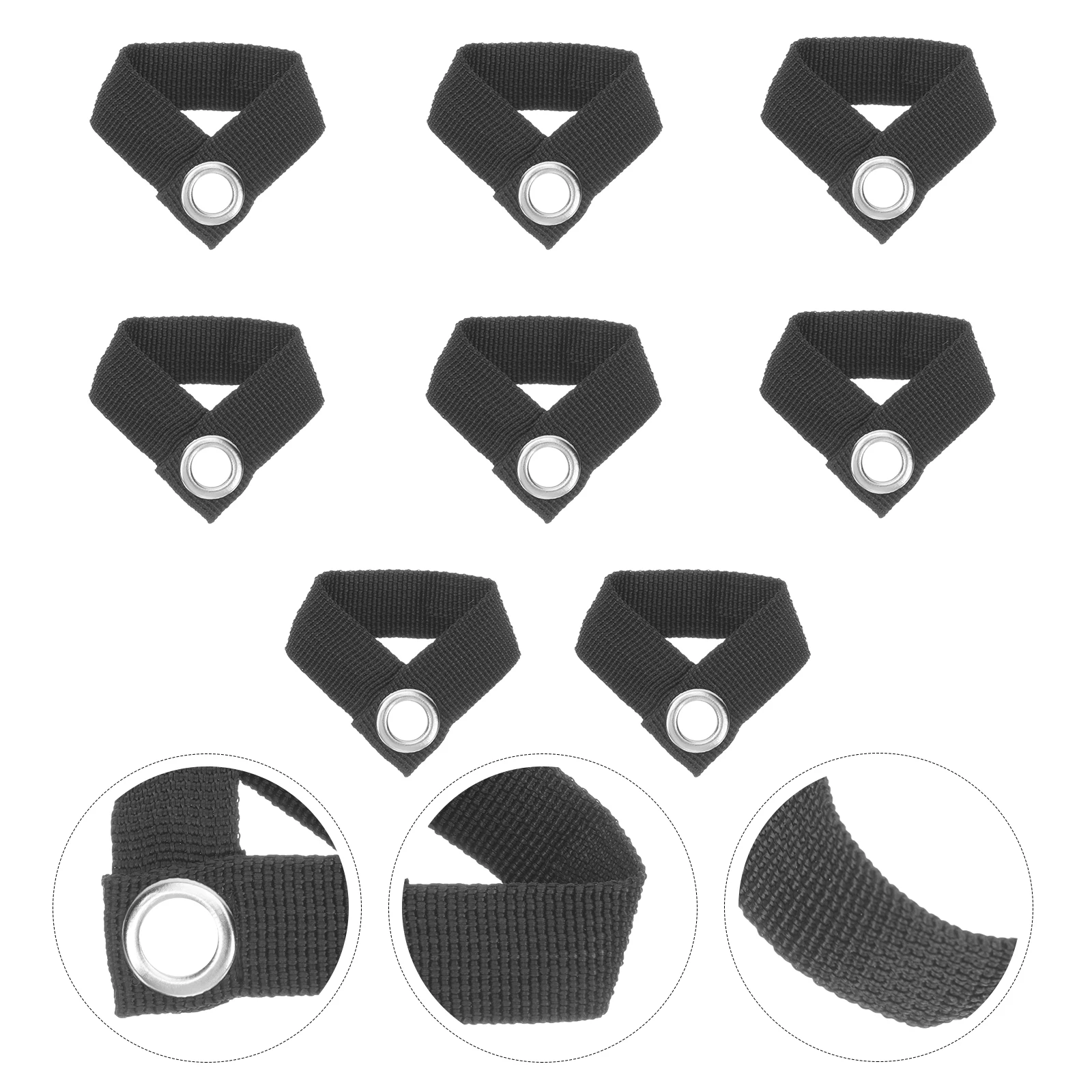 

8pcs Tent Buckle Camping Accessories Fishing Brace Fixator Pole Fixing Outdoor Durable Material Awnings Caravans Picnics Small