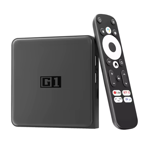 G1 Android TV Box Amlogic S905X4-J Quad Core 4K HD Google-Certified HDR10+ 4G 32G WiFi6 100m LAN MIMO WIFI Media Device