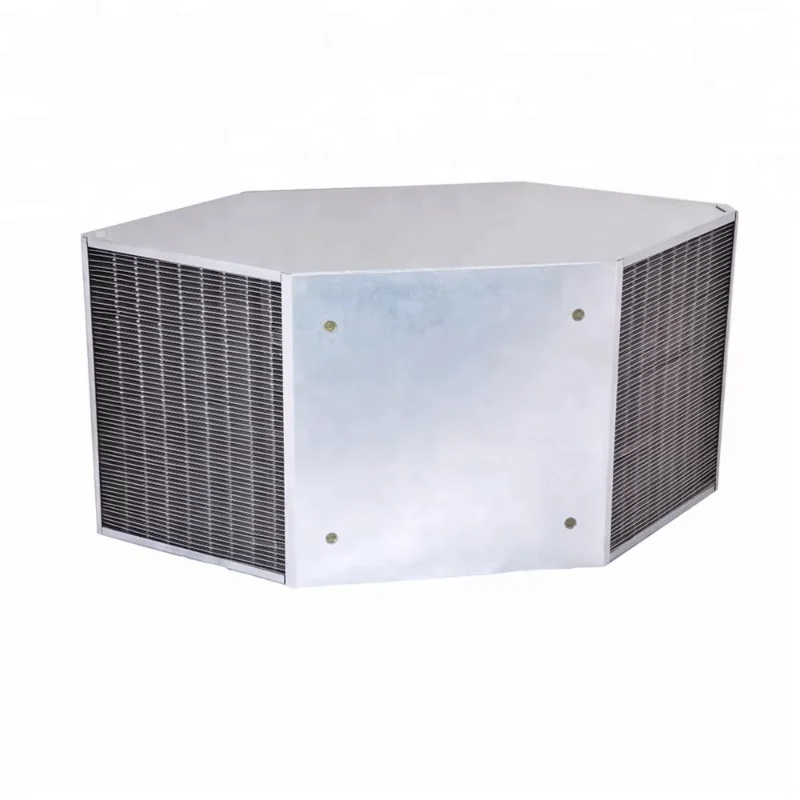 High Efficiency Aluminium sensible cross counterflow heat exchanger core