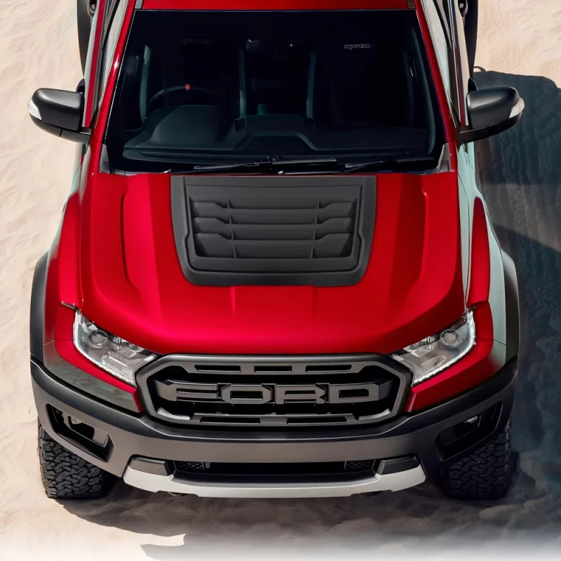 

FordF150 Everest Ranger Raptor Hood Scoop Cover （2015-2022） | Hood Protector | DurableABSPlastic | Easy to Install | Style and P
