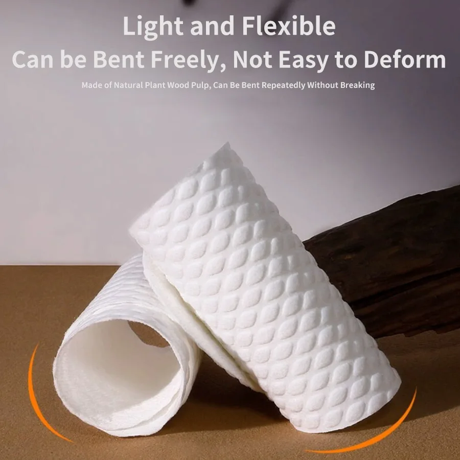 New 20/15/10/5/1Pair/ Disposable Insoles Nature Wood Pulp Insoles Men and Women Thin Breathable Sweat Soft Comfortable Shoe Pad