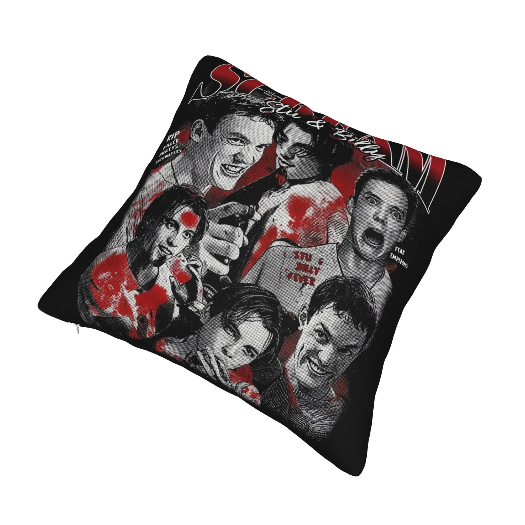 Scream Stu & Billy Loomis Movie Pillowcase Soft Fabric Cushion Cover Gift  Throw Pillow Case Cover Home Wholesale 45X45cm