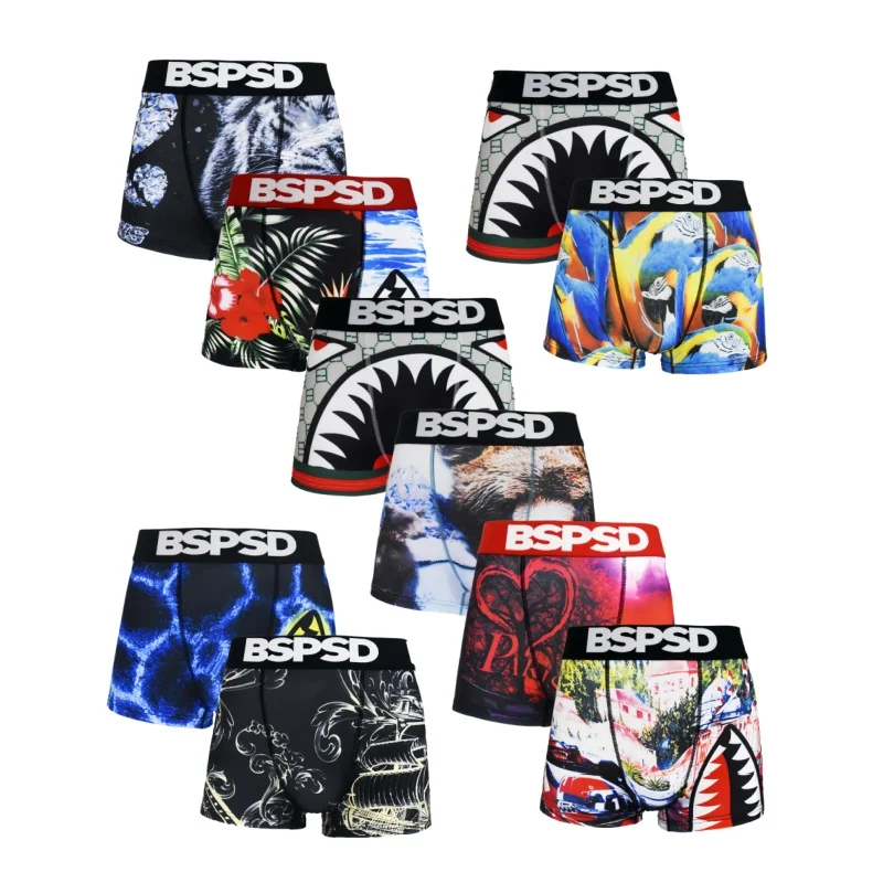 Mens Underwear Boxers 1Pcs Breathable Men Panties Boxershorts Plus Size S-2XL Man Underpants Sexy Men's Boxers Briefs Trunks