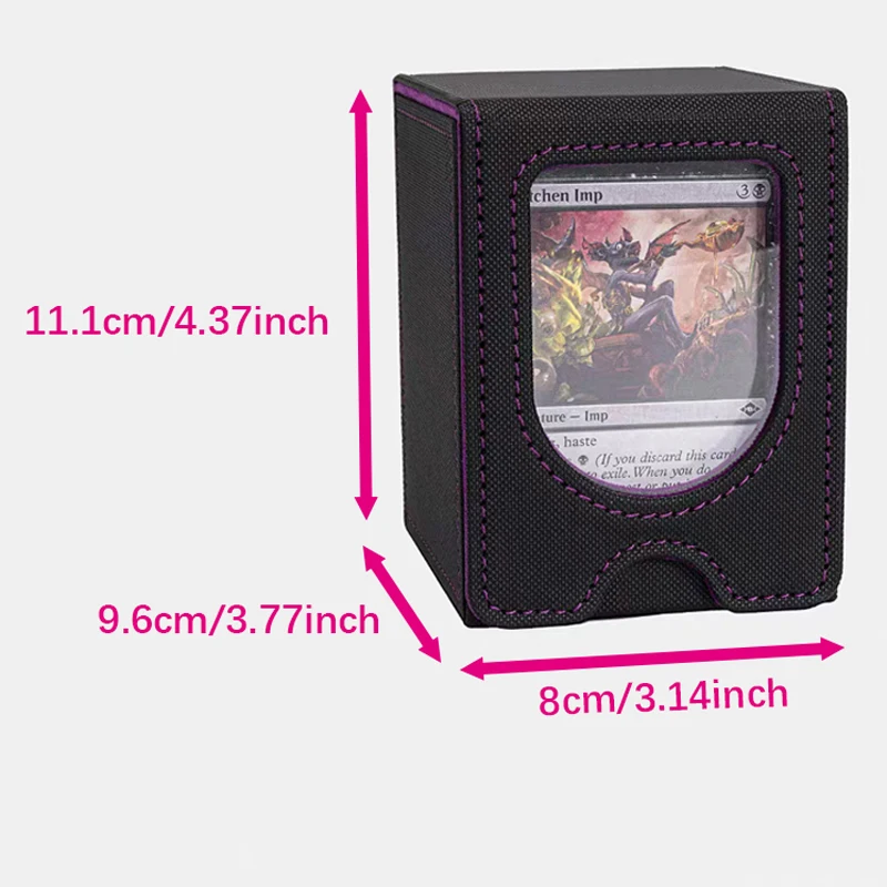 4pcs/2pcs New Transaction Card Holder Box PU Leather Collection Card Toy with Magnetic Sealing Game Card Storage Game Card Prote