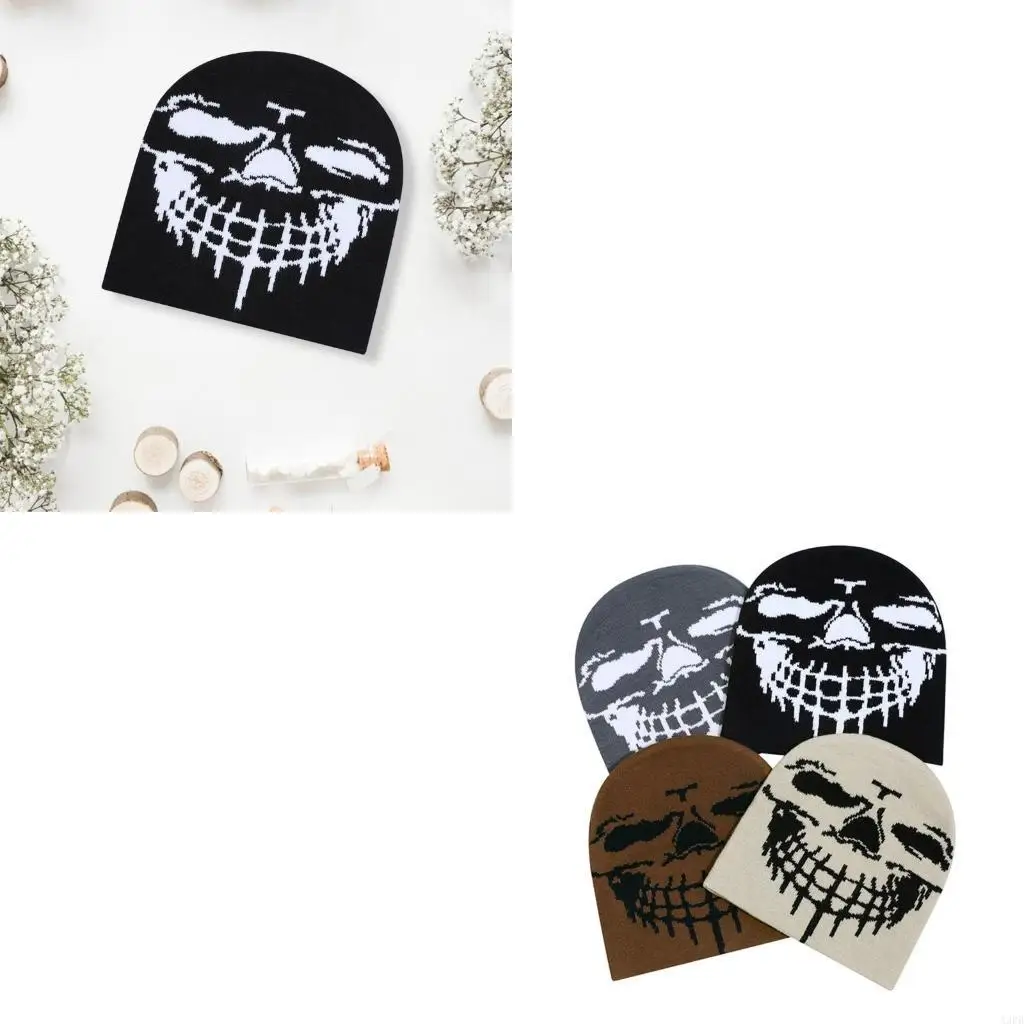 Sports Hat Unisex Winter Hat Outdoor Teens Streetwear Skull Caps for Ski Cycling