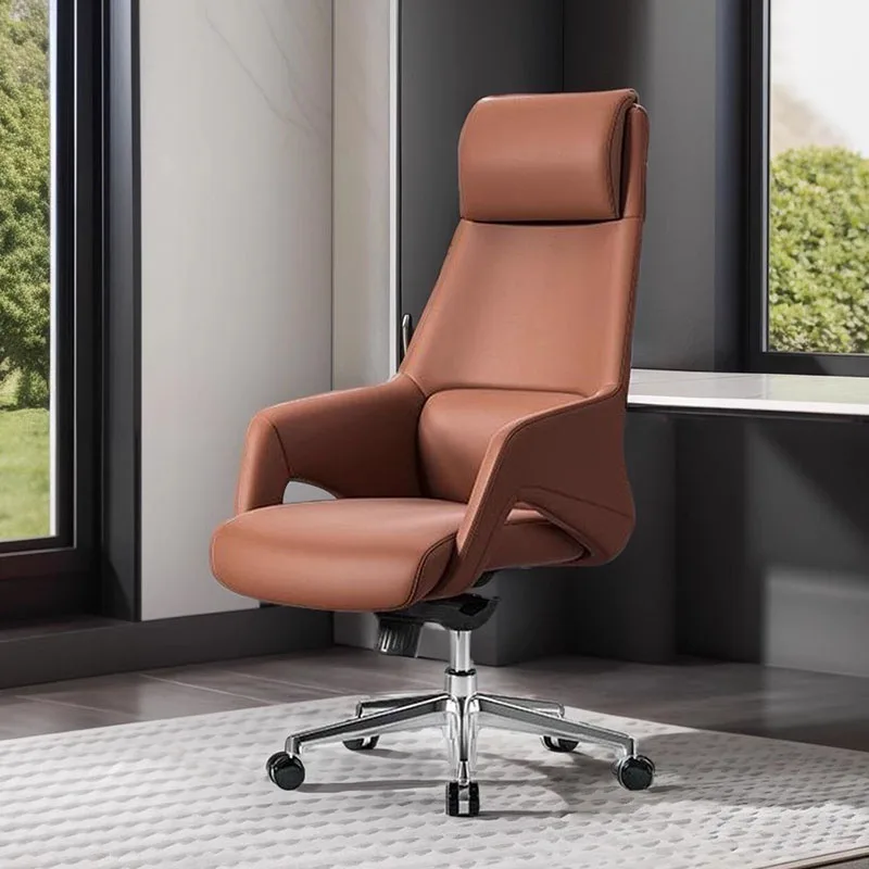 Ergonomic Office Chair Leather Executive Nordic Arm Mobile Executive Office Chair Wheels Sillas De Oficina Furniture Offices